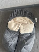 Baby Fusssack grau mit Lammfell-Imitat guter Zustand