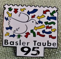 A391 - Pin Briefmarke Basler Taube 1995