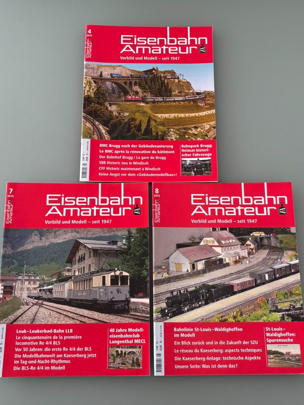 Hag Modelleisenbahnen: EISENBAHN AMATEUR 3x 2015 – Gebraucht aus Sion von lol_98vj