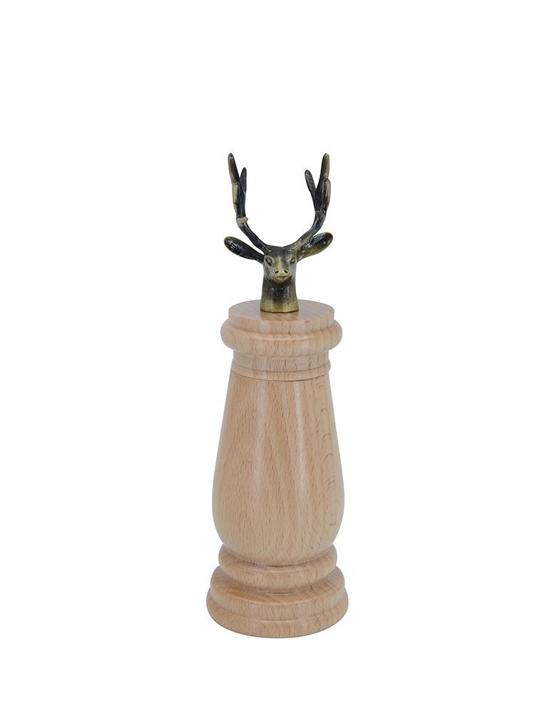 Küchengeräte: Holz Salz- & Pfeffermühle "Hirsch" klein – Neu und originalverpackt aus Wettingen von kochshop 1