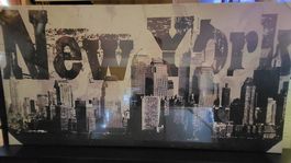Tableau décoratif New York en noir et blanc, chic!