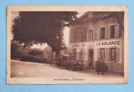 Essertines s. Yverdon - Hotel de la  Balance - Oldtimer