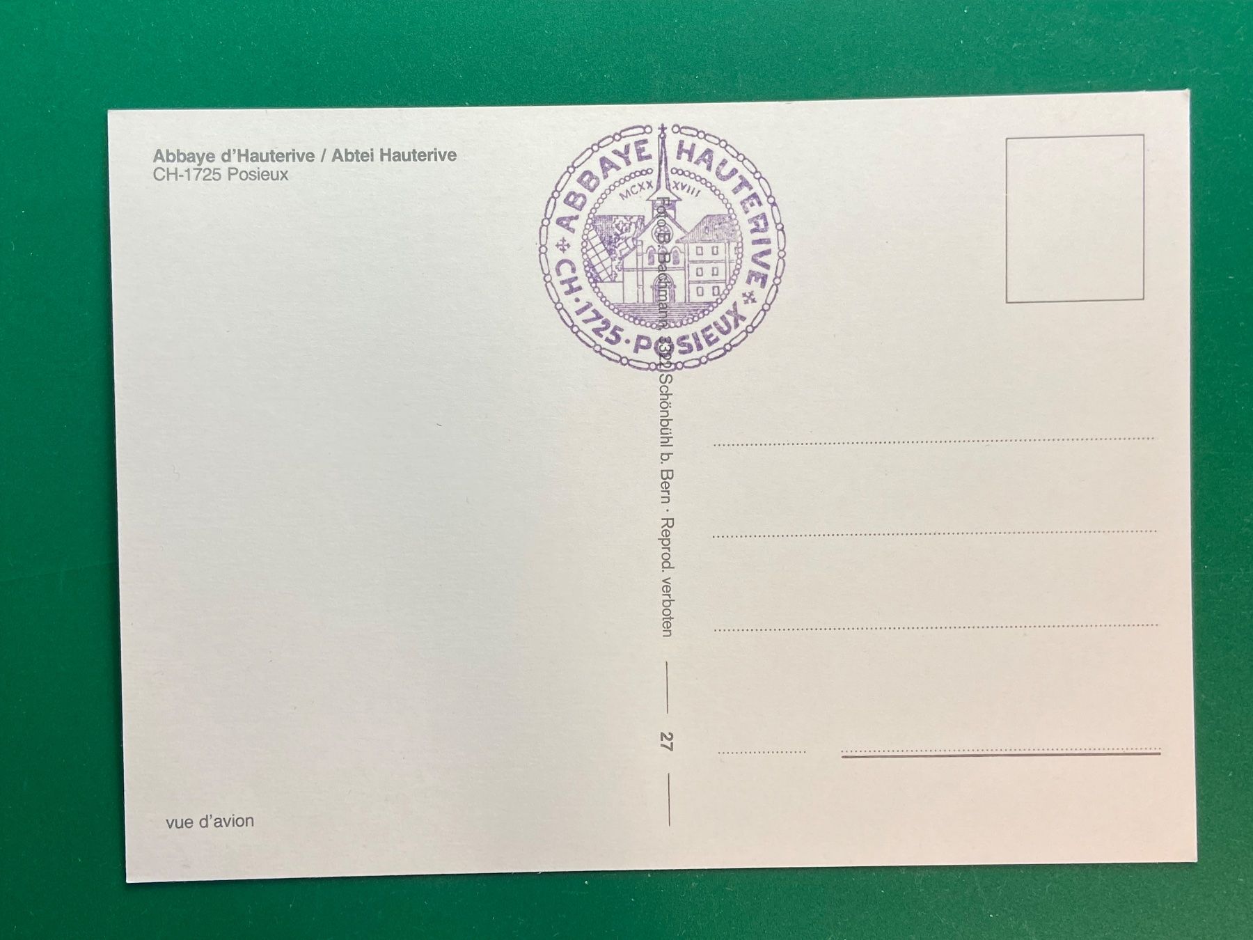 Cartoline postali: Abtei Hauterive - Posieux – Usato da Steg VS venduto da danwer74 1