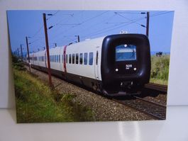 Postkarte DSB IC3 Dieseltriebwagen "Gumminasen" August 1990.