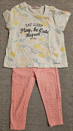 Süsses Sommer-Set, Bondi mini, Gr. 86, Shirt & Leggings