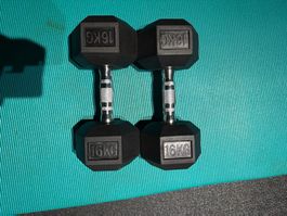 1 Paar Hexhanteln 16 kg