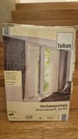 Vorhangschals Wildseidenoptik, 2er Set - Tukan, Neu!