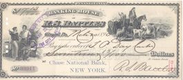 Pennsylvenia: BANKING HOUSE OF R.S.BATTLES, 1890