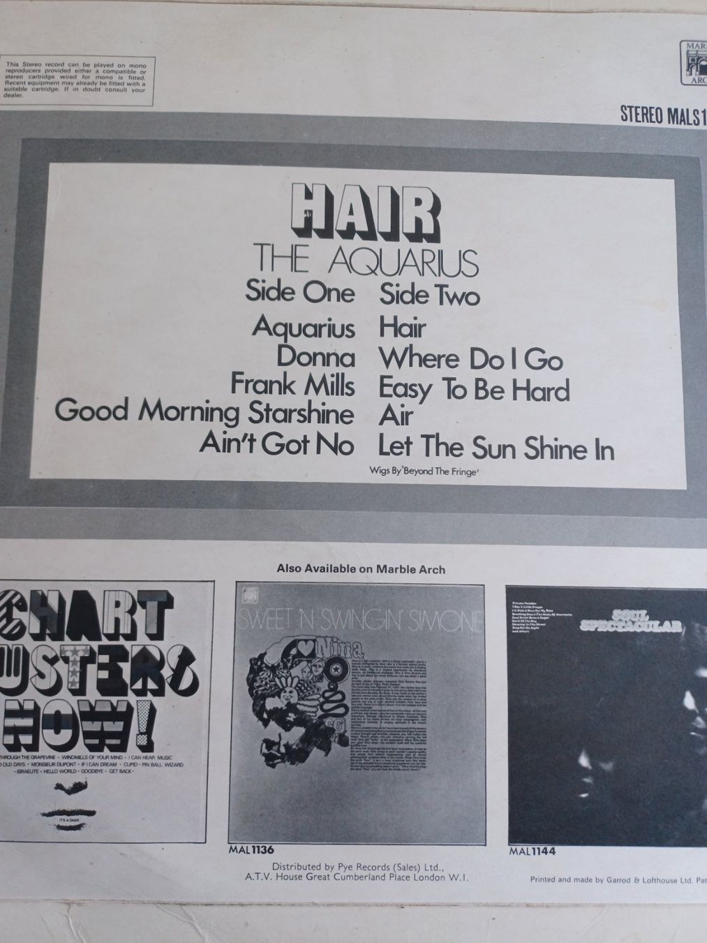 Dischi in vinile: LP Hair – Usato da Büsserach venduto da Klibo 1