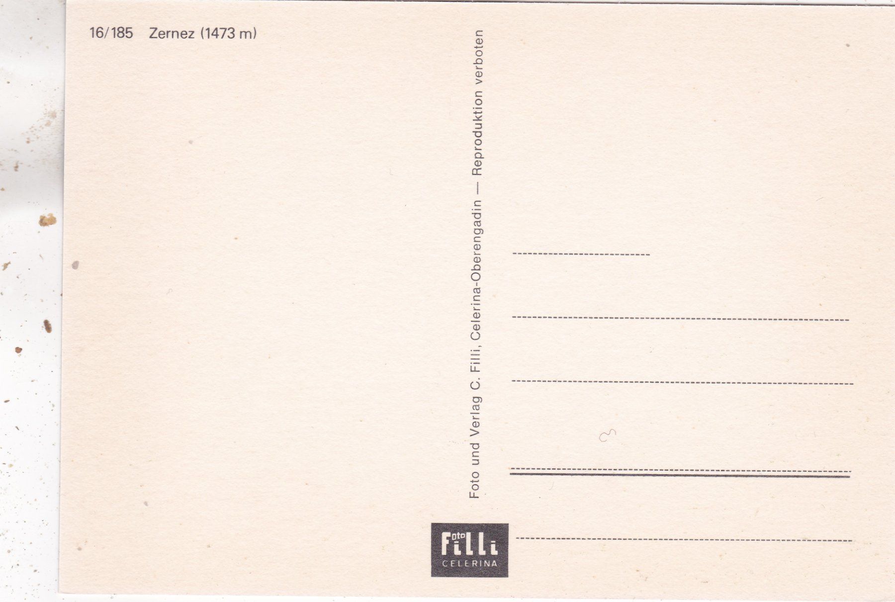 Cartoline postali: Zernez – Usato da Herisau venduto da Lisegrat2008 1