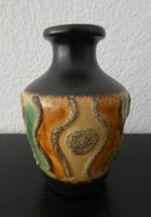 Vase Fat Lava, VEB Haldensleben, Keramik 13 cm, Vintage