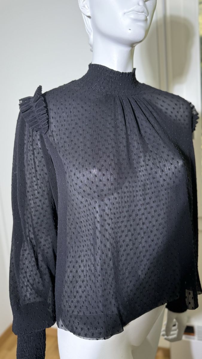 Kooples Camicette: The Kooples Paris | schwarze Bluse | Gr S – Usato da Kilchberg ZH venduto da nad_6dwp 4