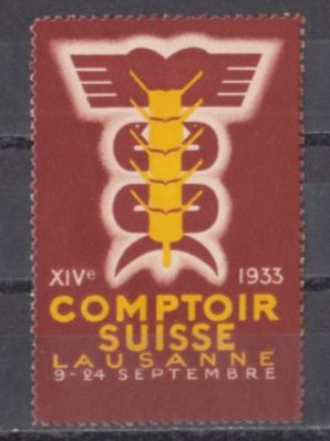 Tous les timbres: Vignette Comptoir Suisse 1933 – D'occasion à Bürglen TG par StampGraf