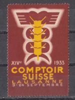 Vignette Comptoir Suisse 1933