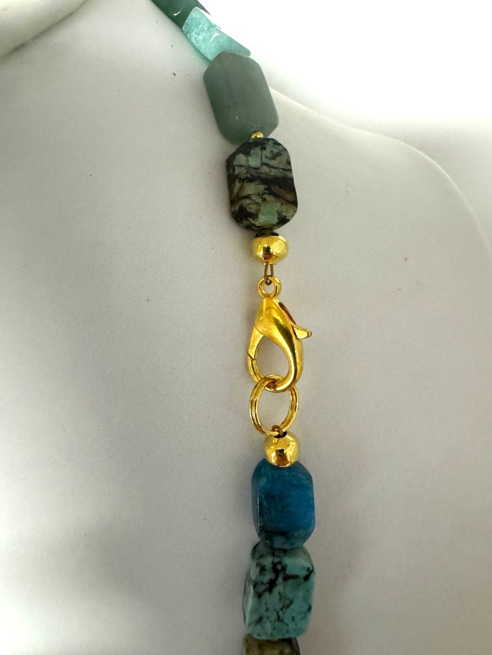 Catenine: Halskette Amazonit, Jade, Afrikanischer-Türkis – Nuovo (secondo la descrizione) da Biberist venduto da tl-schmuck 3