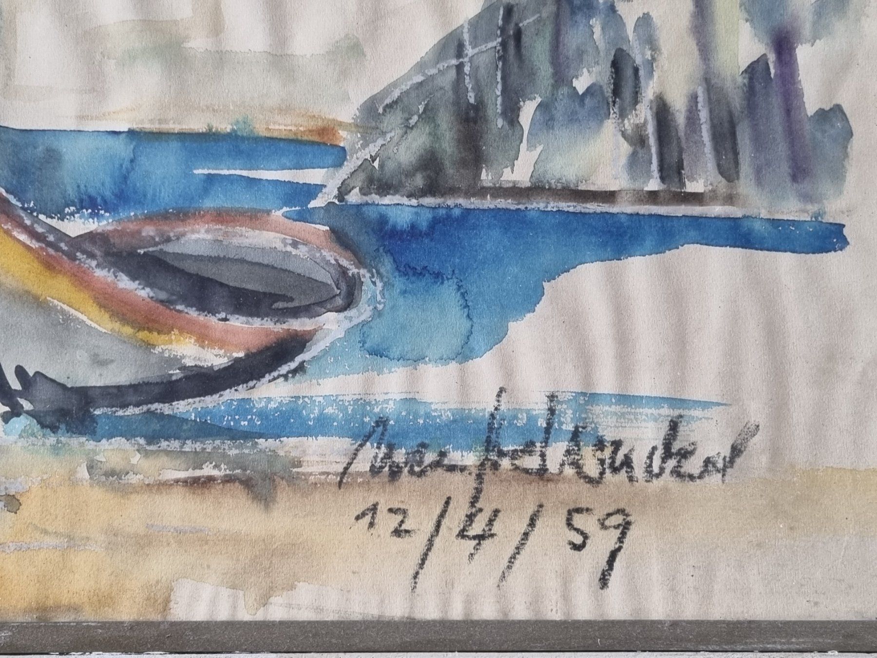 Dipinti: Aquarell Signiert – Usato da Schaffhausen venduto da Leveron13 6