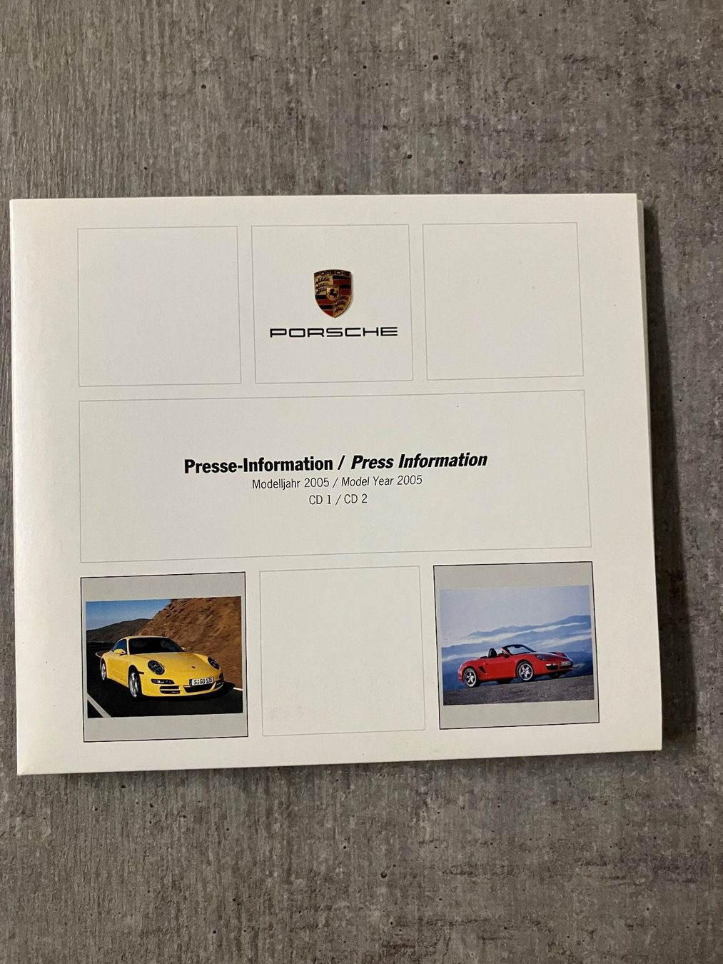 CD: CD Presse-Information PORSCHE modèles année 2005 – Nuovo (secondo la descrizione) da Cortaillod venduto da car_f6v6