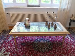 🤩HANDGEMACHTER PERSISCHER TISCH AUS MESSING & HOLZ