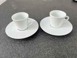 Nespresso Collection Tassen +Untertassen 2 Stk. weiss braun