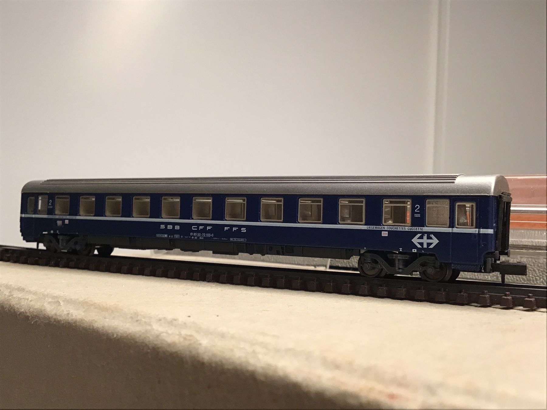 Arnold Modellini di ferrovie: SBB CFF FFS Liegewagen 2. Klasse ARNOLD N – Nuovo (secondo la descrizione) da Männedorf venduto da Modellbau-wyss 2