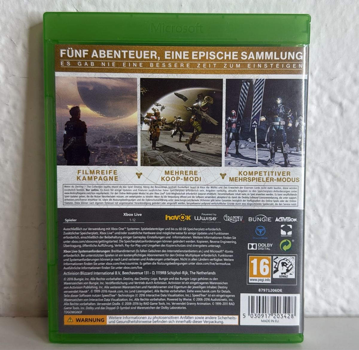 Microsoft Giochi: Xbox One Destiny The Collection game - disc and case – Usato da Ehrendingen venduto da bubulence 1