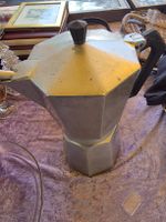 Grosse Zanzibar Espressokocher Aluminium Made in Italy gebra