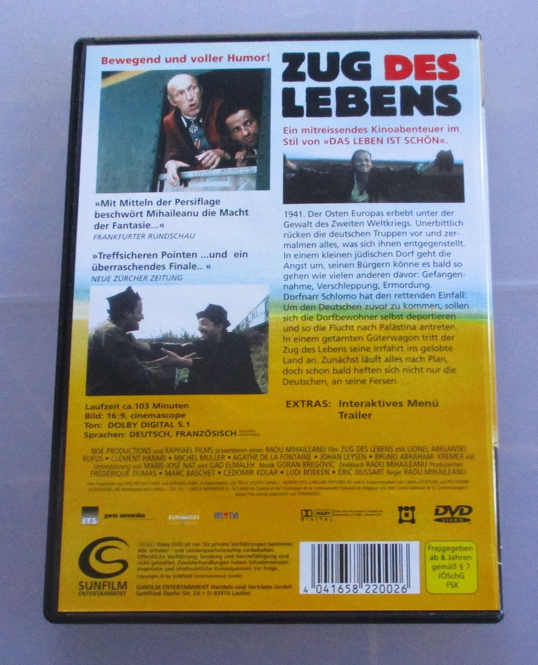 Alle DVDs: ZUG DES LEBENS - Radu Mihaileanu – Gebraucht aus Wattwil von Muriel10 1