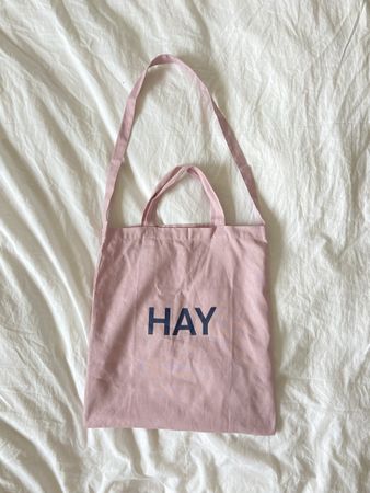 Stofftasche HAY Baumwolle rosa mit Tragegurten neuwertig