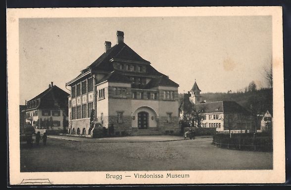 Cartoline postali: AK Brugg, Vindonissa Museum, 1920 – Usato da Berlin venduto da bartko-reher