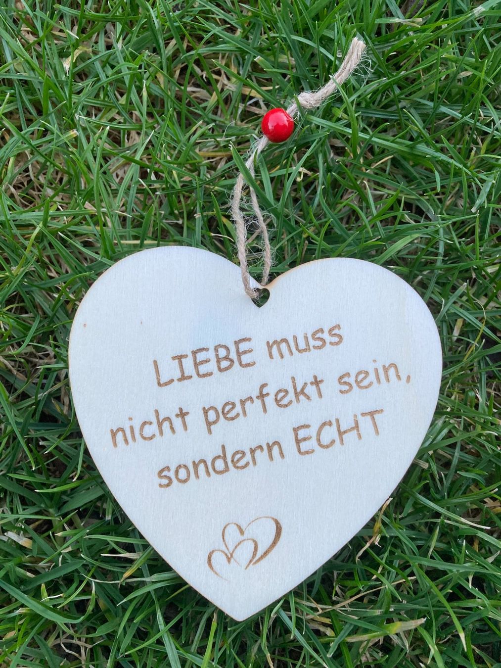 Tutte le decorazioni: Holzherz "Liebe ..." – Nuovo e nell'imballaggio originale da Trimmis venduto da Laserart_FN 1