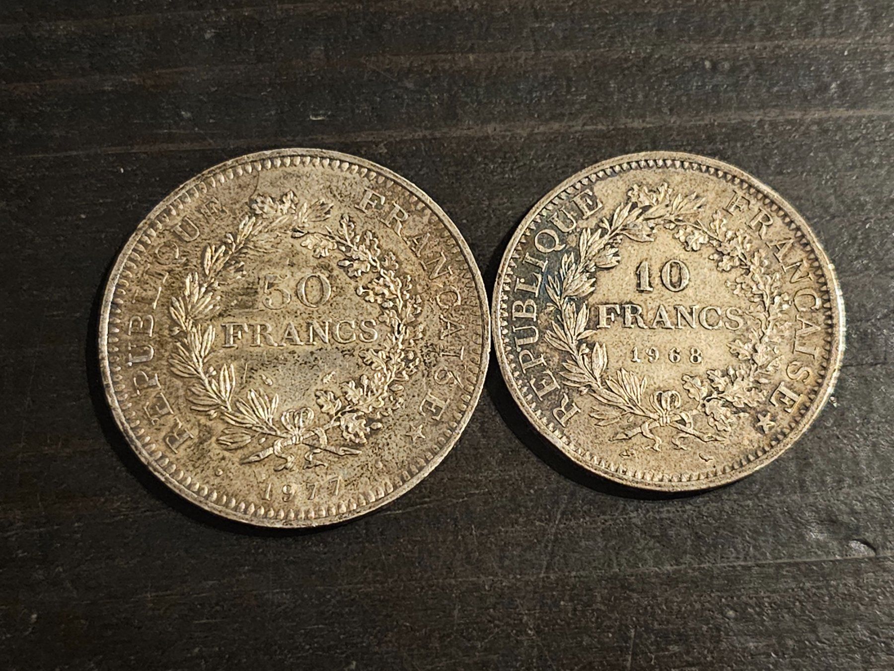 Tutti le monete: 60 francs Hercule 1968/1977 – Usato da la neuveville venduto da houeka