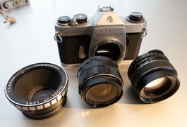 Ashai Pentax Spotmatic F mit 2 Objektiven