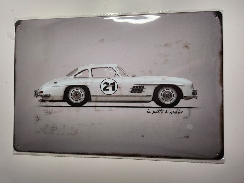 Ecriteaux: Mercedes-Benz 300 sl Blechschild 20x30cm – Neuf avec emballage d'origine à Tuggen par Zweitechanceboutique