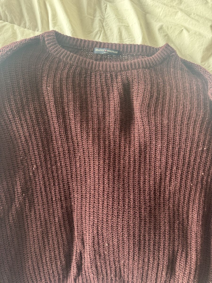 Brandy Melville Maglioni & Felpe: Pull Brandy Melville marron tricot taille unique – Usato da Genève venduto da lejardindesvetements 1
