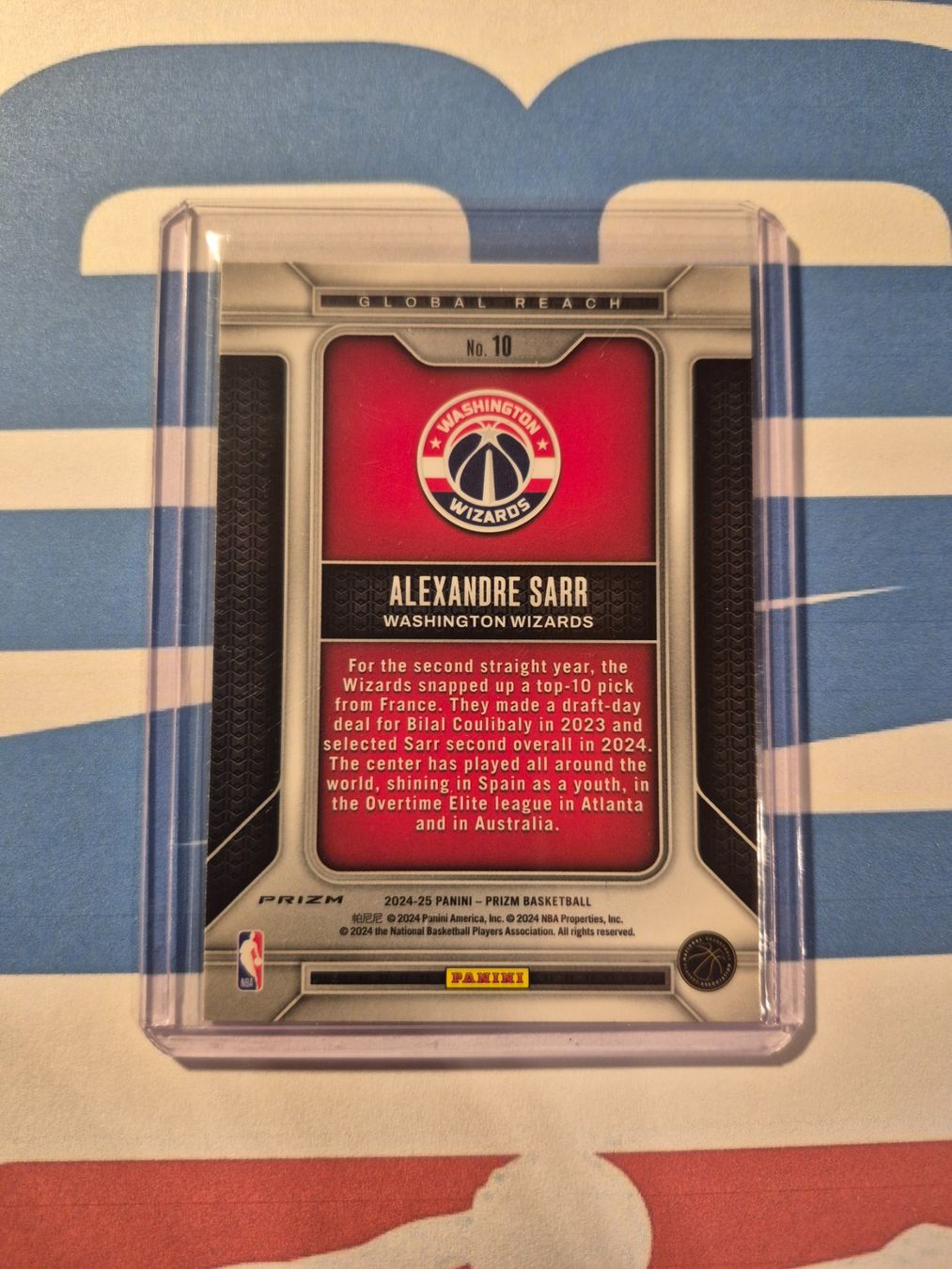 Panini Carte collezionabili: NBA Alexandre Sarr Washington Wizards – Usato da Treiten venduto da Sauber73 1