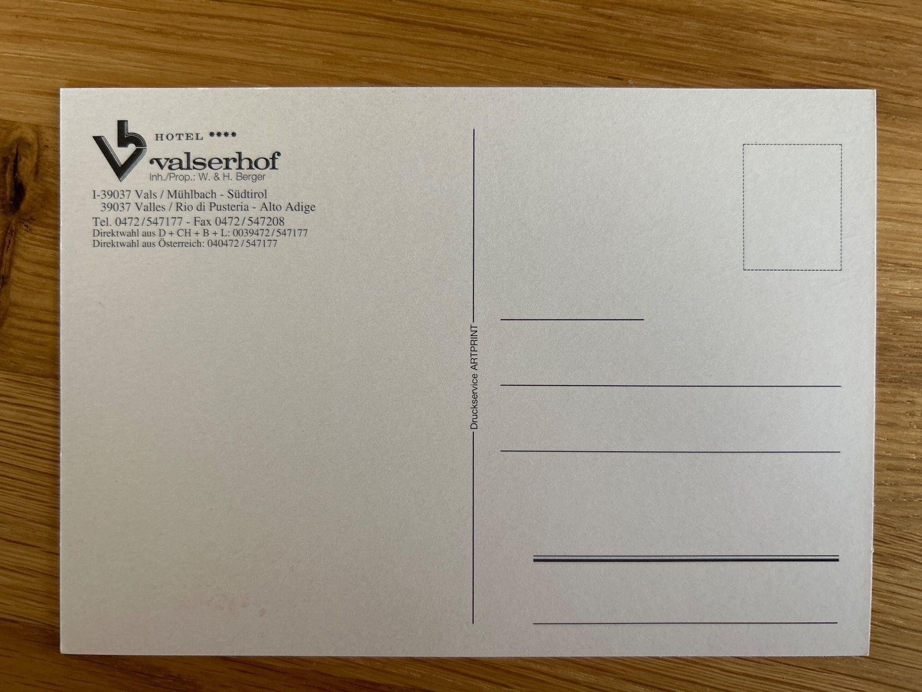 Cartoline postali: Walserhof Postkarte – Usato da Uffikon venduto da Frosch1506 1
