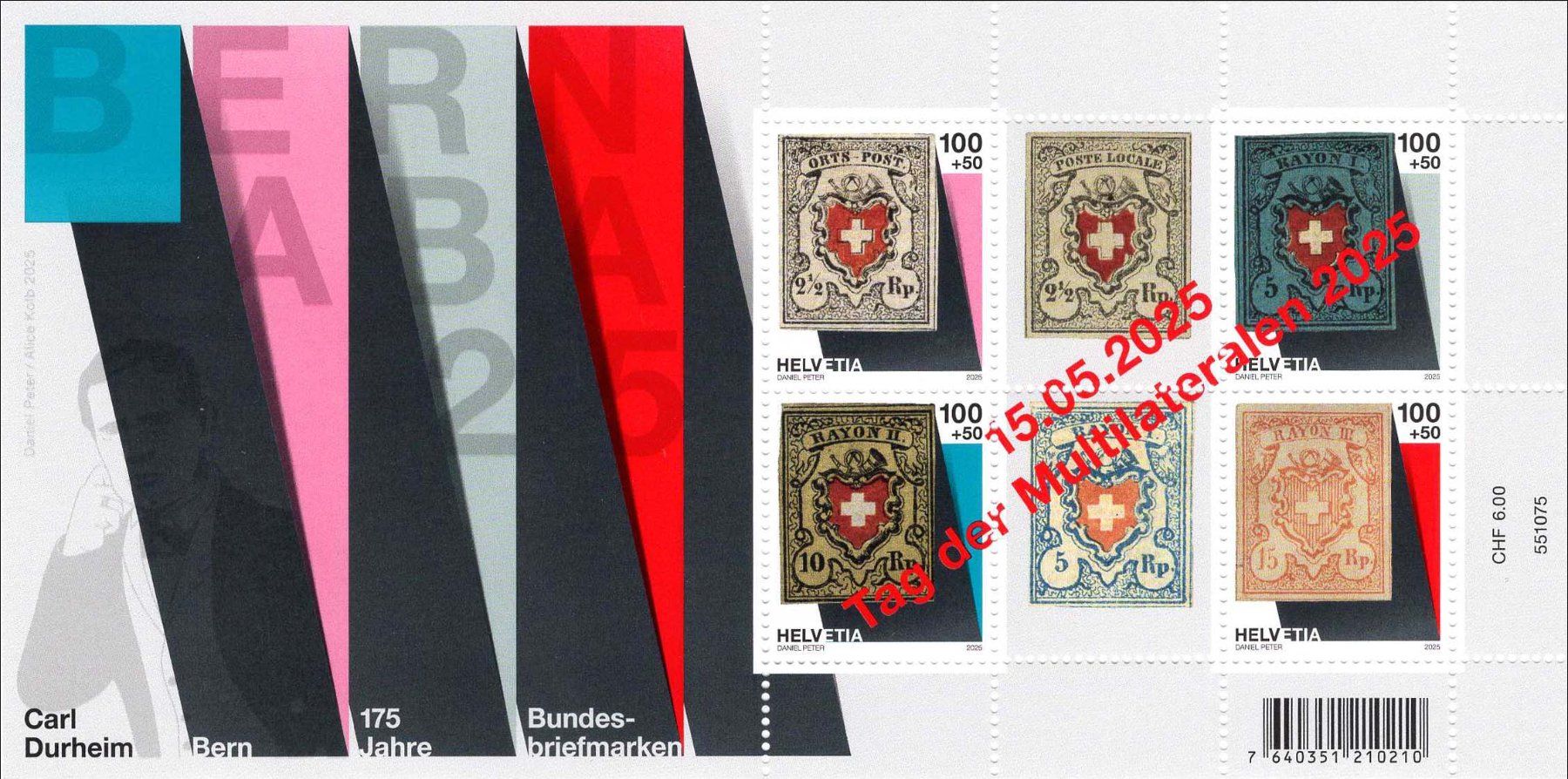 Alle Briefmarken: BERNABA Serie Überdruck-Bögen postfrisch – Gebraucht aus Heerbrugg von Swissphila 3
