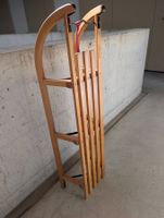 Davoser Schlitten Holz mit Zugseil guter Zustand