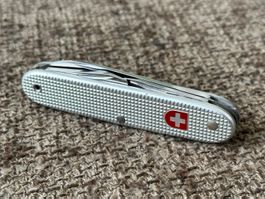 Altes Militärmesser WENGER Alox Silber 1994 TOP