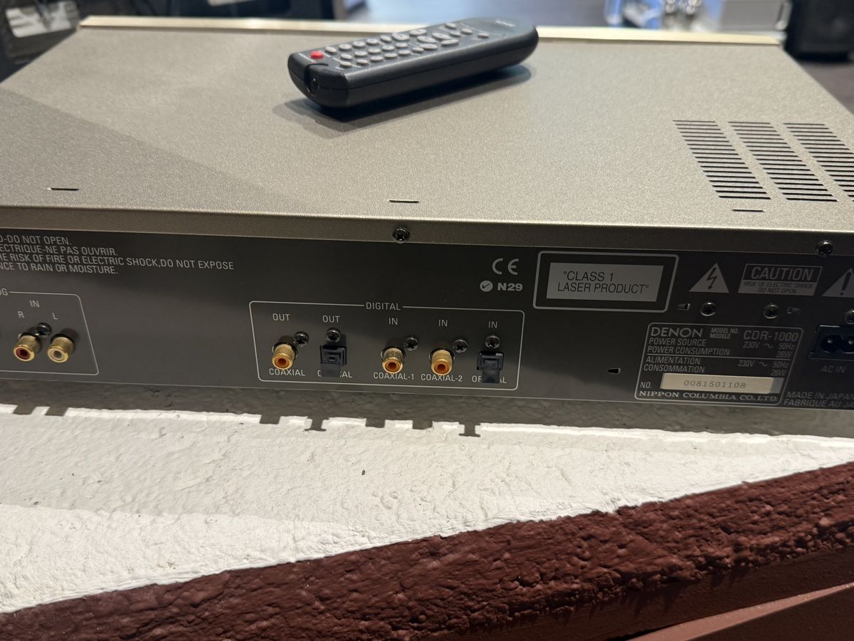 Denon Registratori: Denon CDR 1000 Recorder – Usato da dietlikon venduto da avspalinger 5