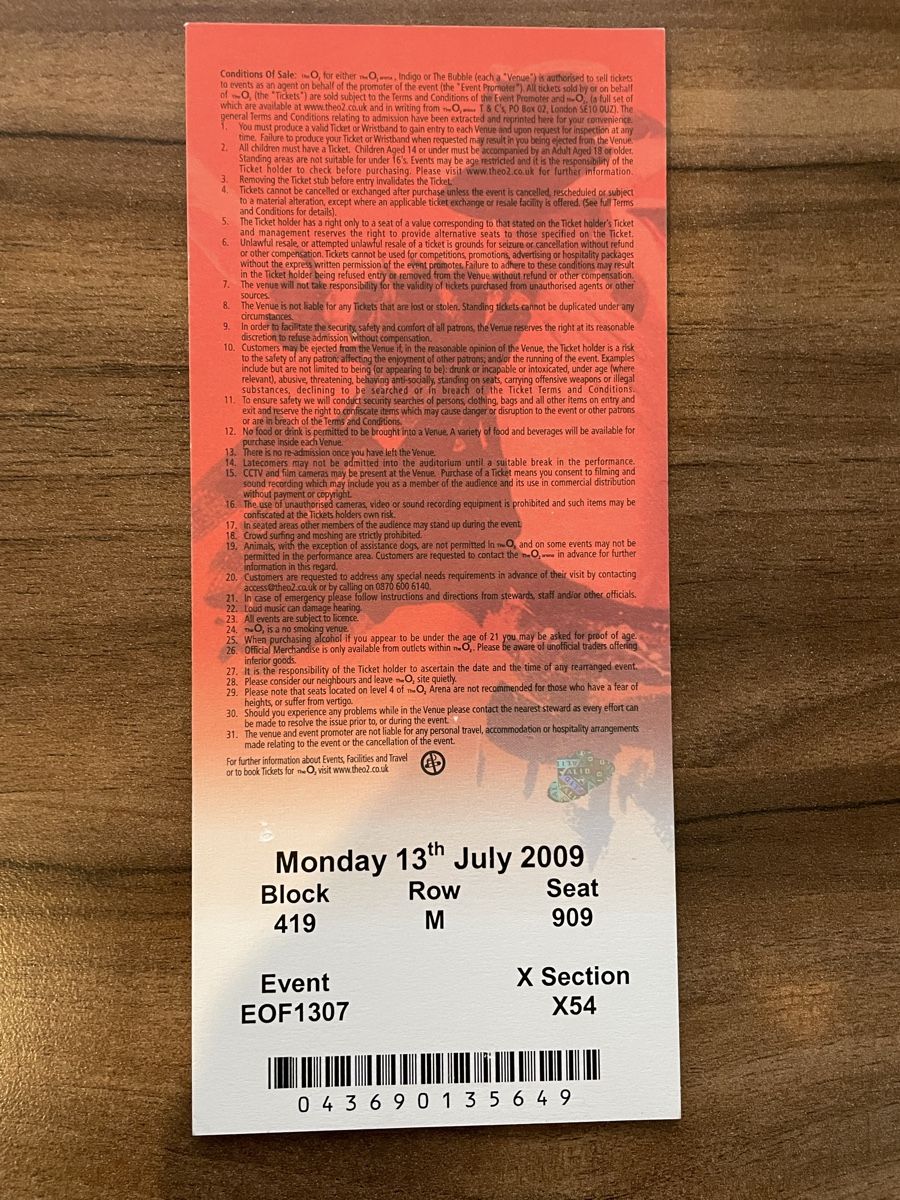Billets: Michael Jackson Ticket and Program 2009 This is It Tour – D'occasion à Bäch SZ par sam_bs78 1
