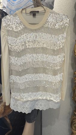 Louis Vuitton Pullover mit Pailletten, Gr. S, Made Italy 49