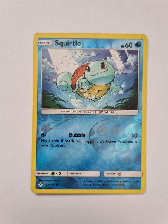 Squirtle Reverse Holo 33/214 Pokemon TCG Kaufen auf Ricardo