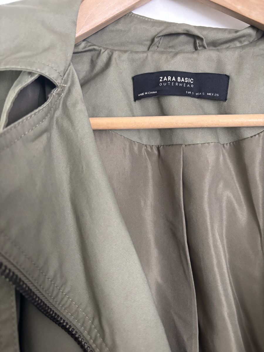 Cappotti: Zara Basic Übergangsjacke Khaki/Oliv Gr. S Damen – Usato da Kehrsatz venduto da ale_zpc6 1