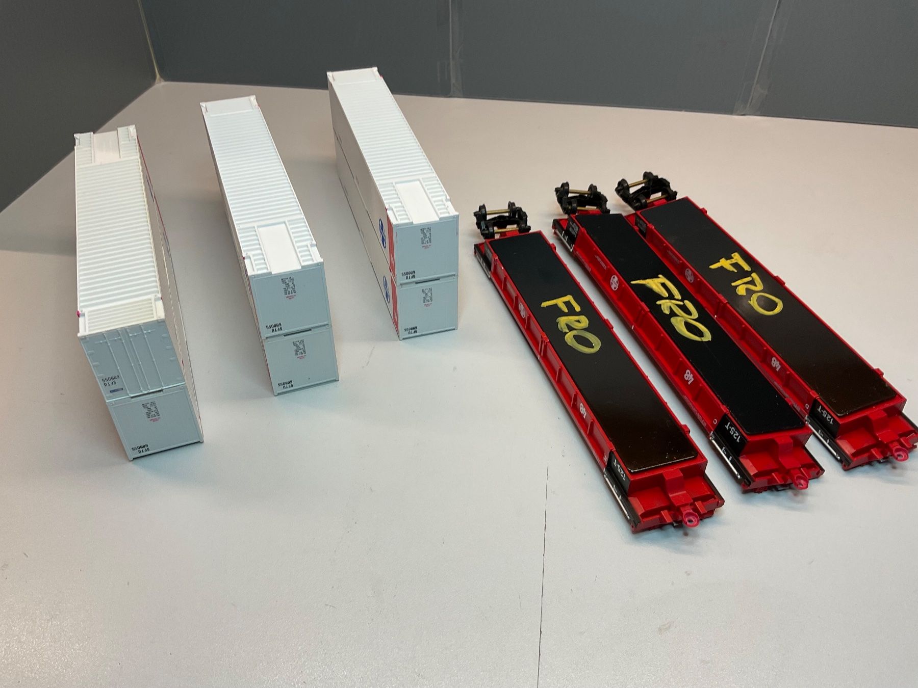 Modellini di ferrovie: 3x USA- Containerwagen H0 Hersteller? – Usato da Nänikon venduto da R_rota 4