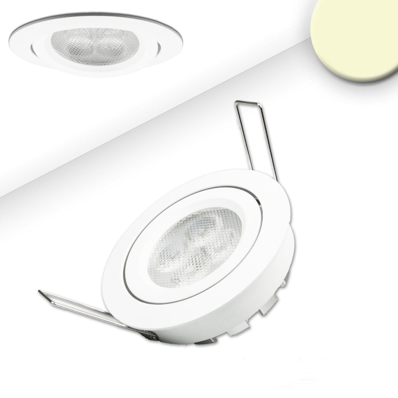 Lampade: LED Einbaustrahler, Weiss, Rund – Nuovo (secondo la descrizione) da Kreuzlingen venduto da Smart-Light