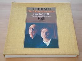 BEETHOVEN: KLAVIERKONZERTE - EMIL GILELS / SZELL - 5 LP-BOX