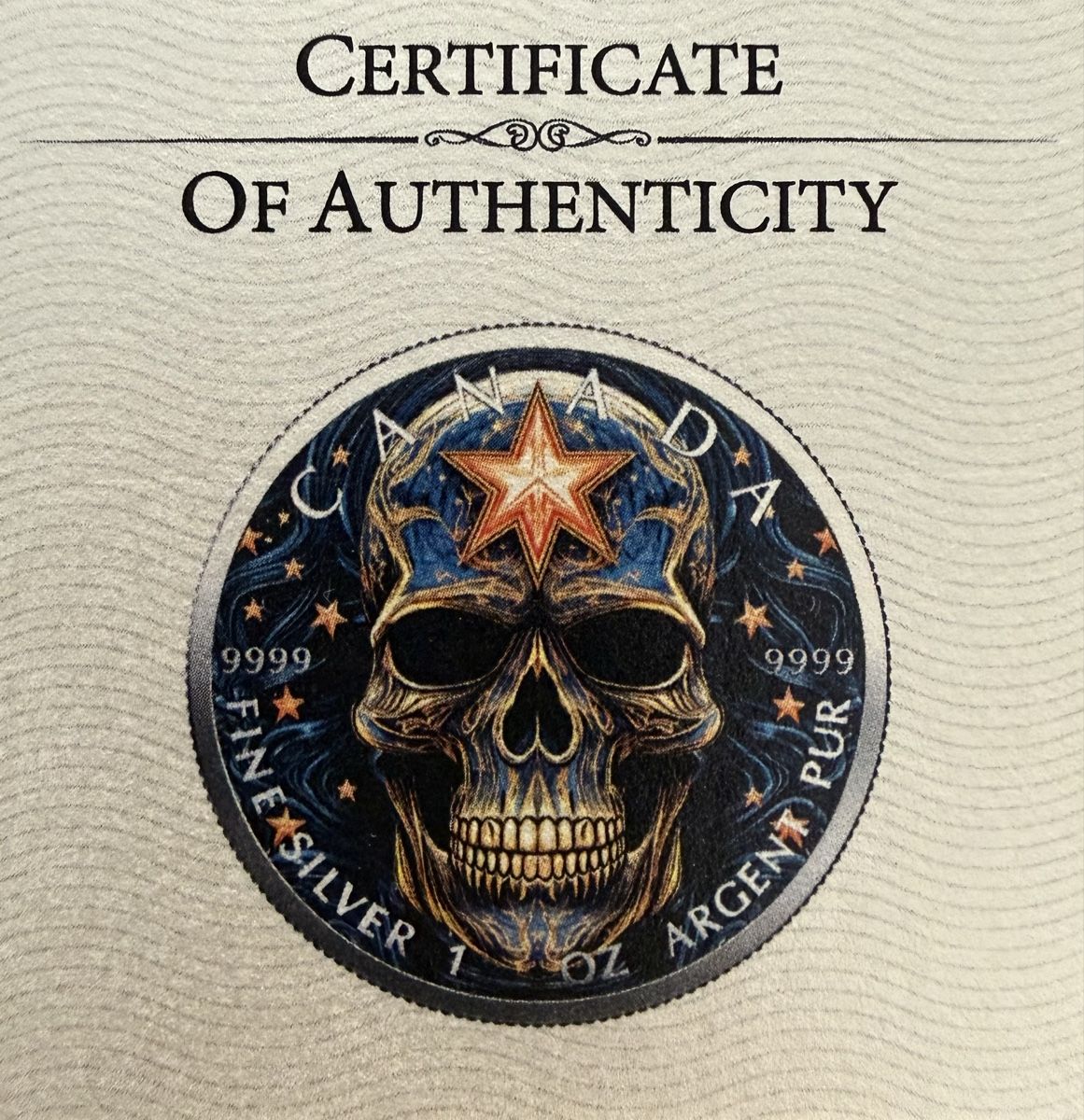 Tutti le monete: Magic Skull  Maple Leaf 2024 -1oz Silber Lim.100 St. – Usato da Zürich venduto da Circle-9-Coins 3