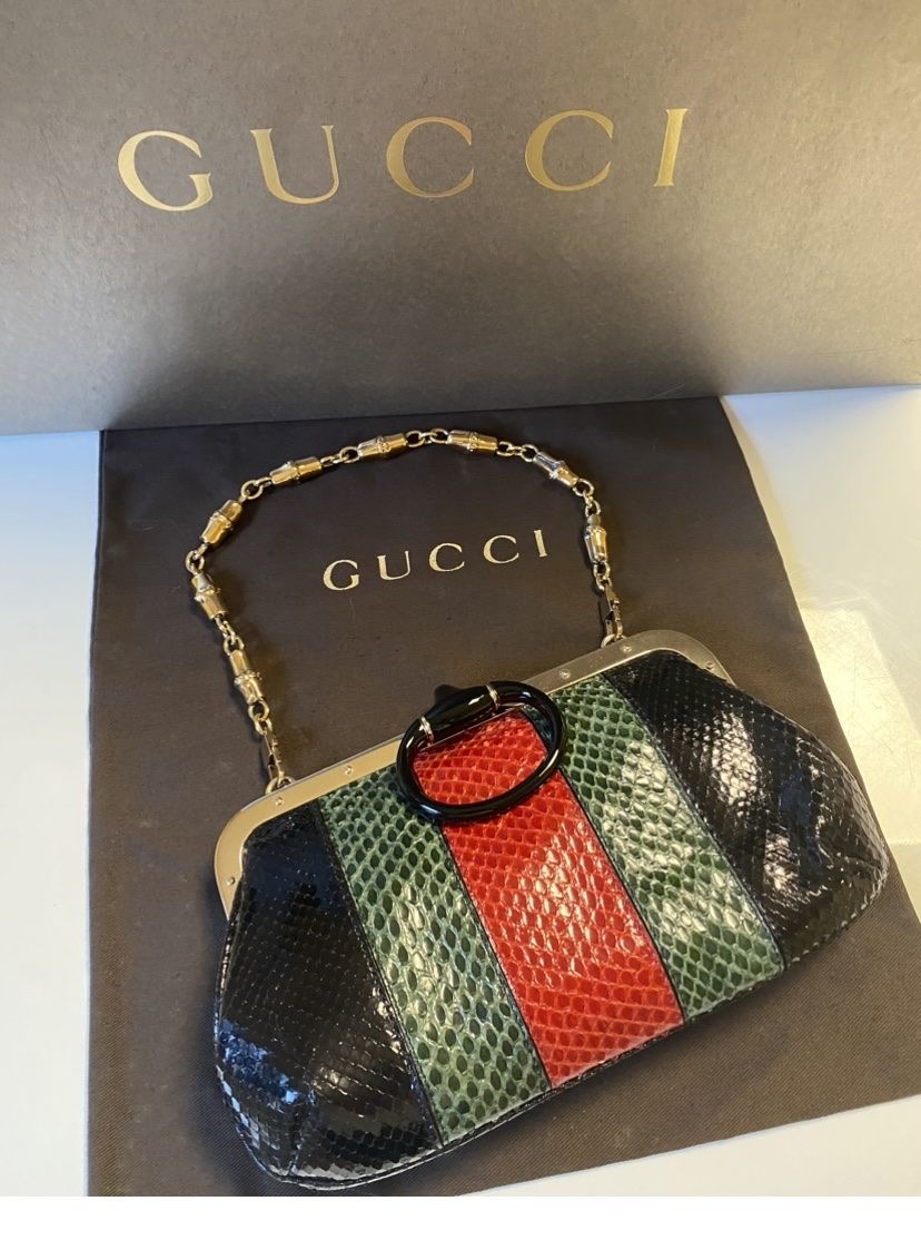 Gucci Borse da donna: Gucci Clutch in pitone – Nuovo (secondo la descrizione) da Mendrisio venduto da SGR85
