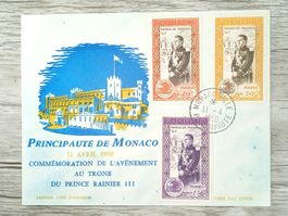 TR97 Enveloppe + Timbre Monaco 1950